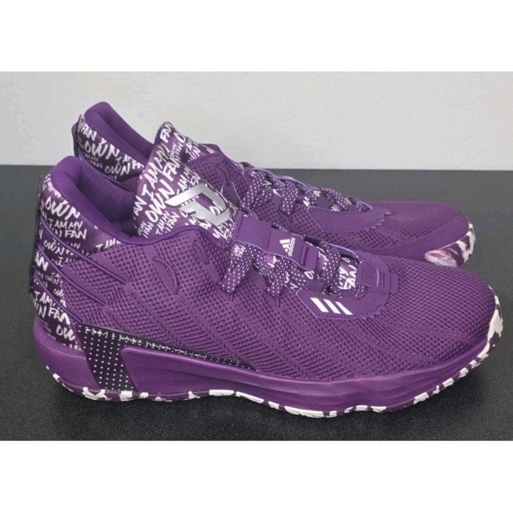 NEW Adidas Dame 7 Men 14 I Am My Own Fan Glory Purple 2020 Basketball Sneaker